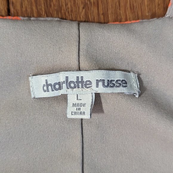 Charlotte Russe Orange/Tan Aztec Print Dress - Picture 4 of 8